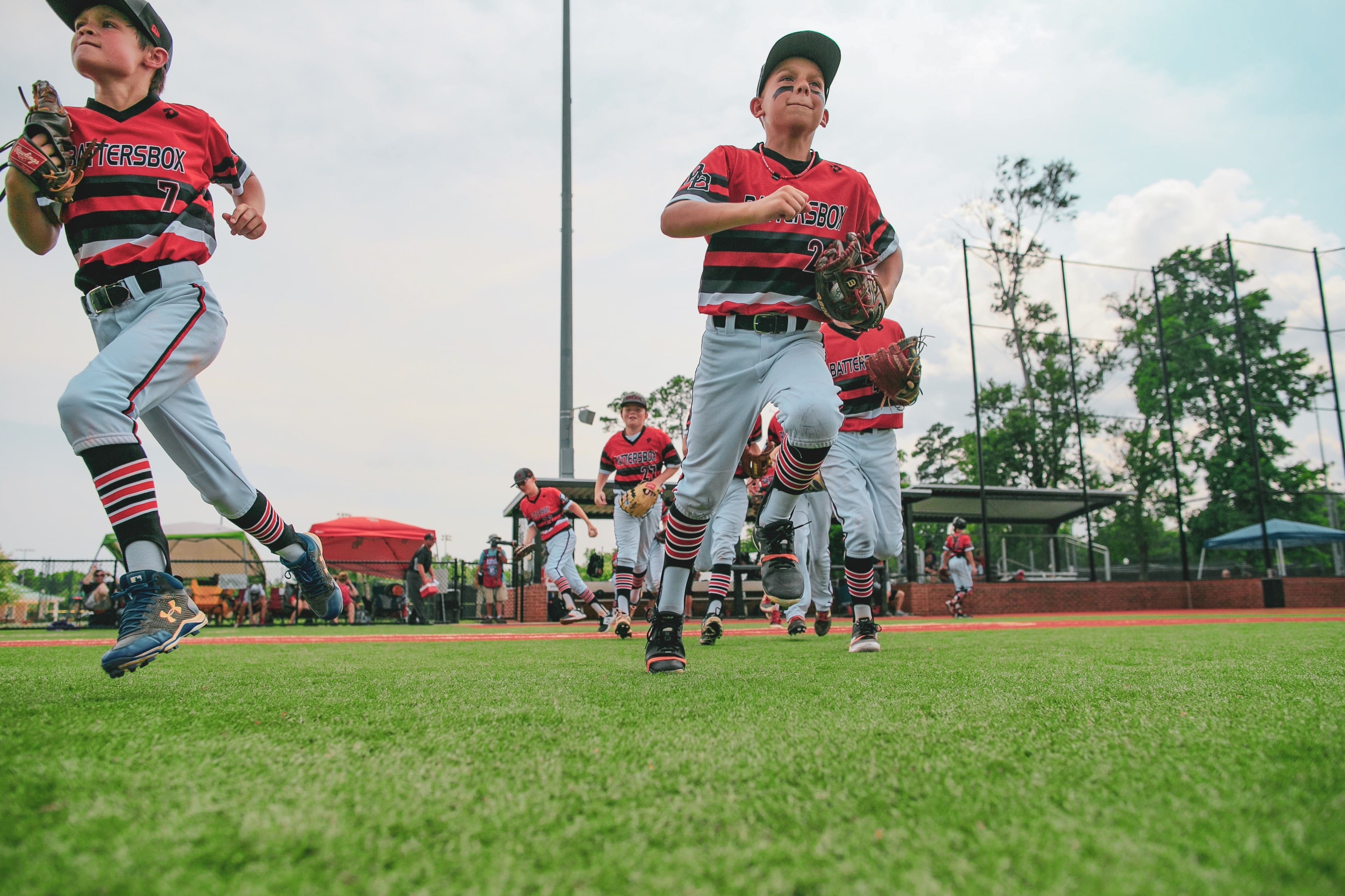 baseball players in Myrtle Beach at a ripken baseball tournament